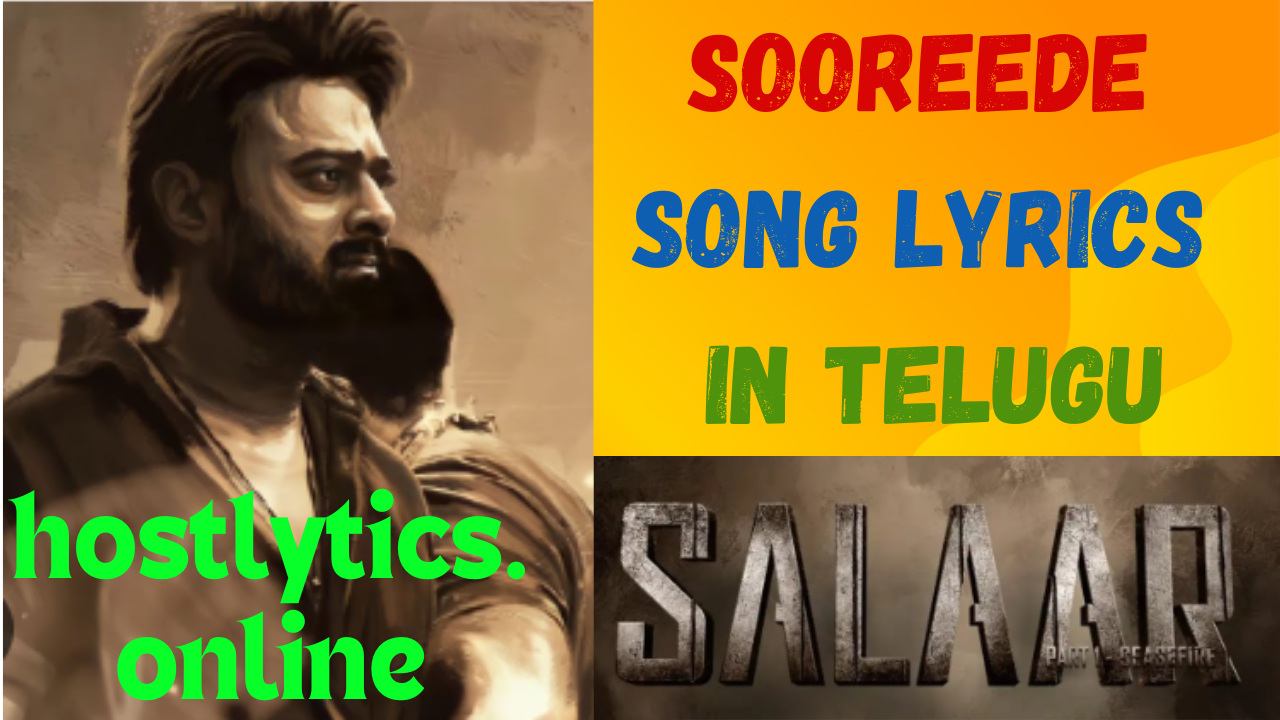 Sooreede Song Lyrics – Salaar 2023